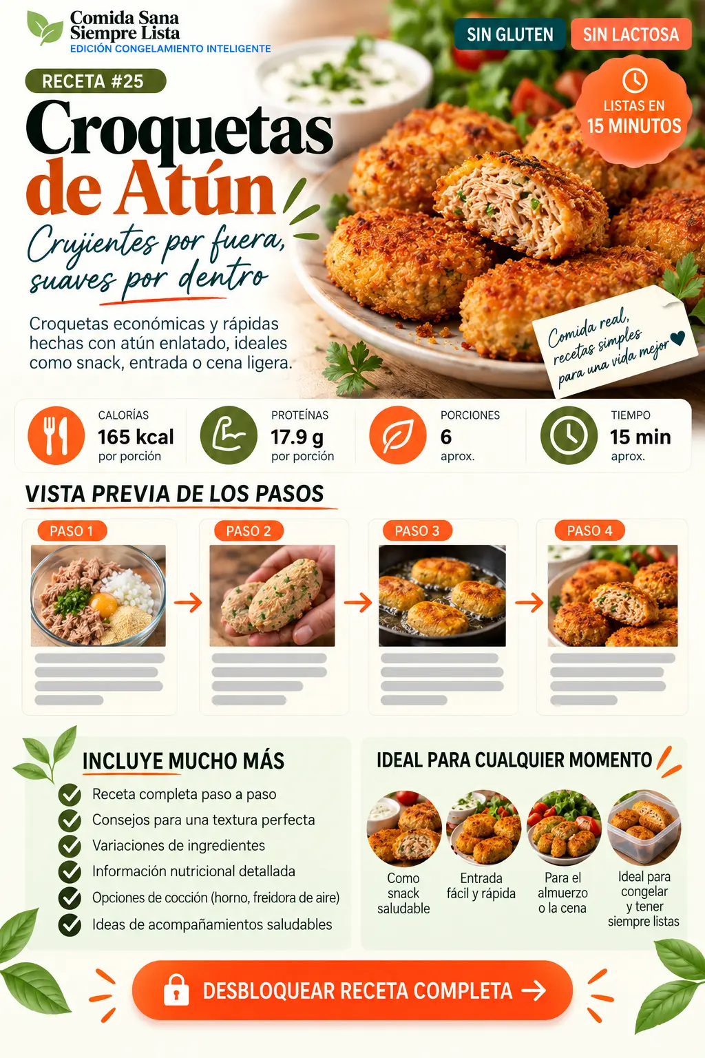 Receta de croquetas de atún